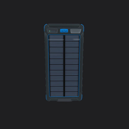 Solar Charging Power Bank - Blue