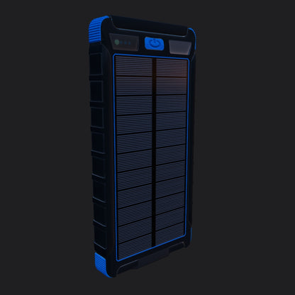 Solar Charging Power Bank - Blue